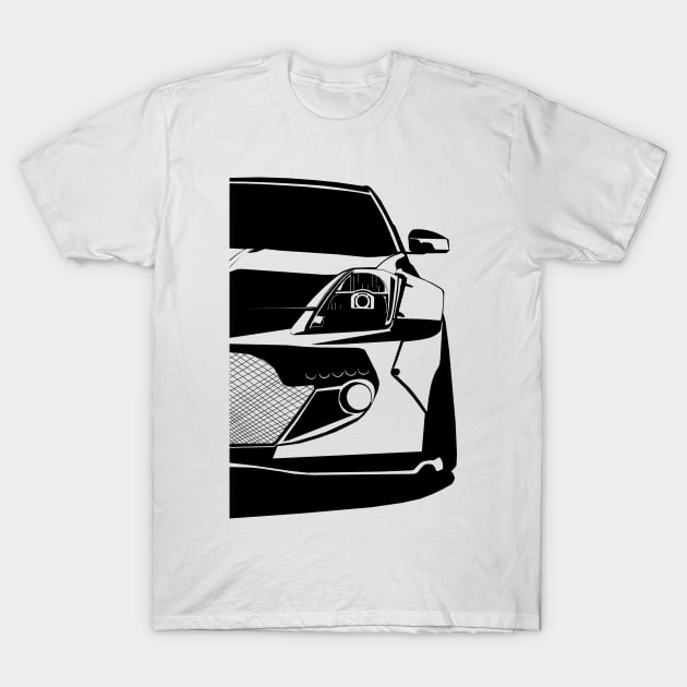 Nissan 350Z Z33 Rocket Bunny Front View T-Shirt by Rebellion Store